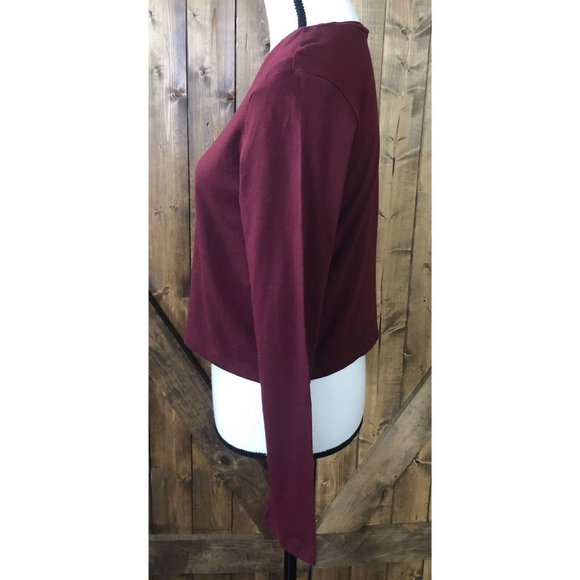 Wild Fable Size M Crop-Top Long Sleeve Pullover - Picture 3 of 4